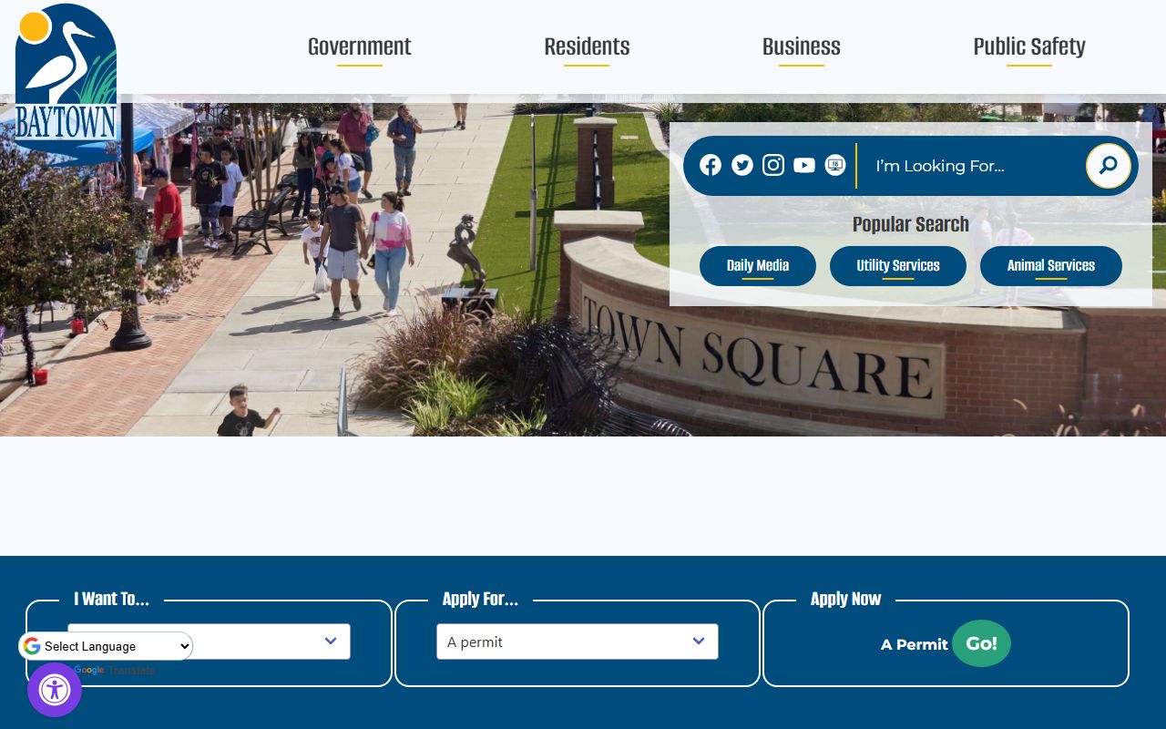 Baytown city portal for traffic ticket records and municipal court services