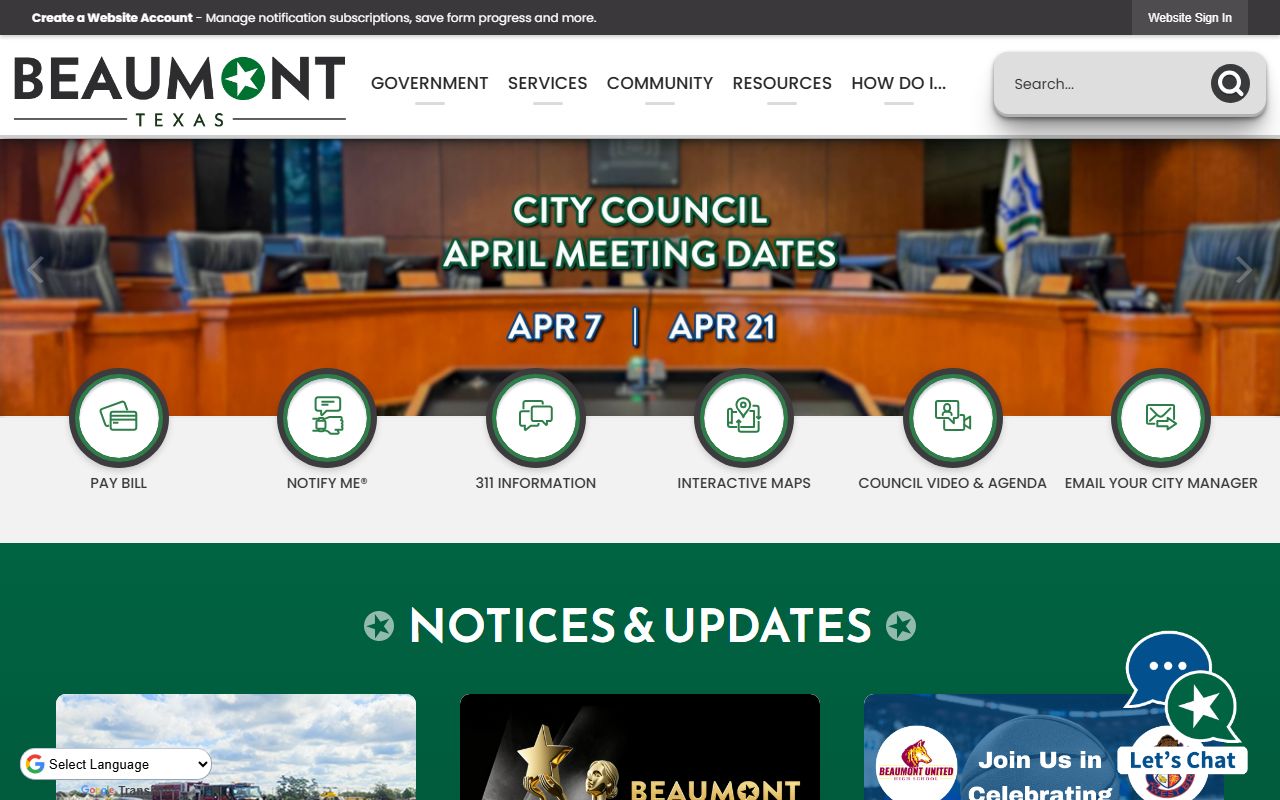 Beaumont city portal for traffic ticket records and municipal court in Jefferson County
