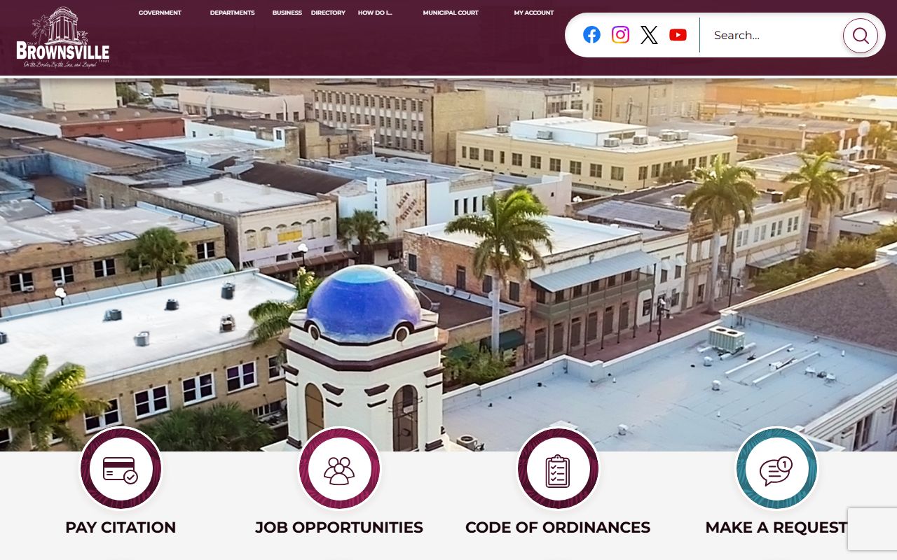 Brownsville city portal for traffic ticket records