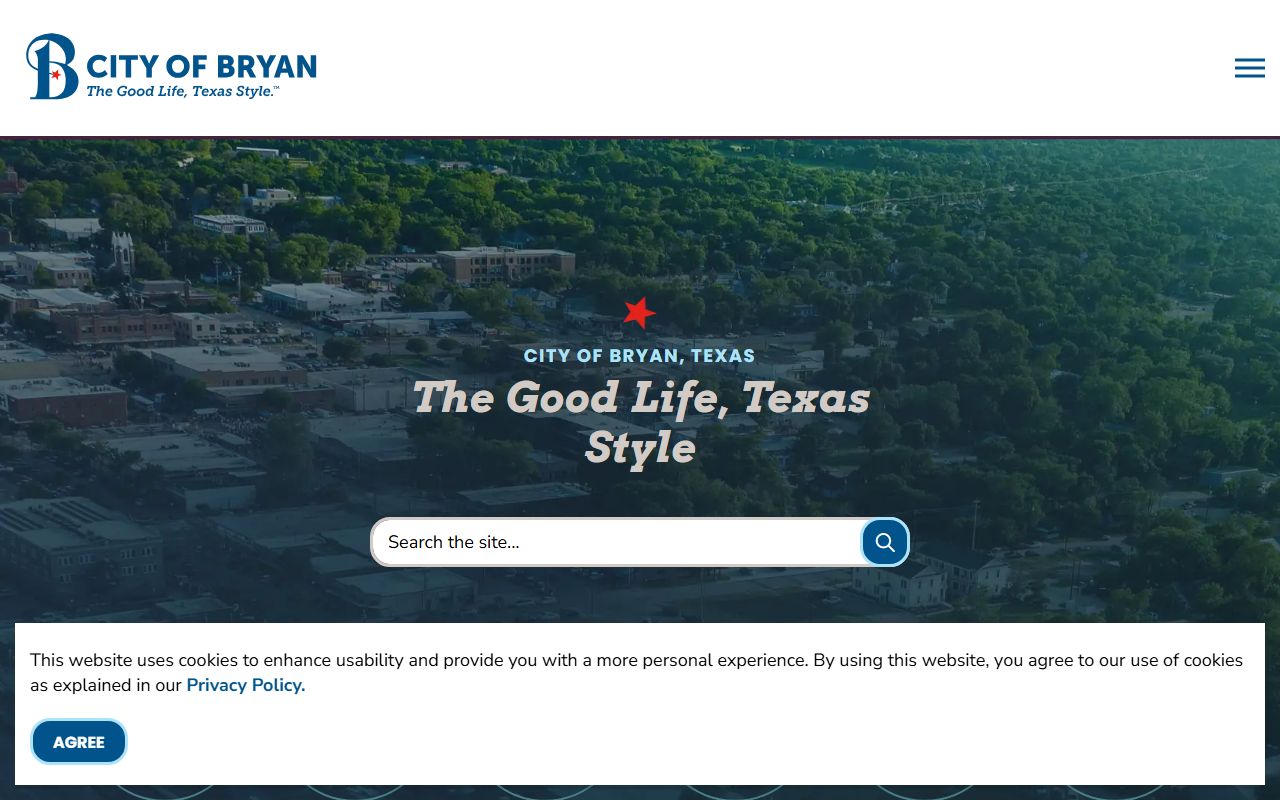 Bryan Texas city portal for traffic ticket records and municipal court services