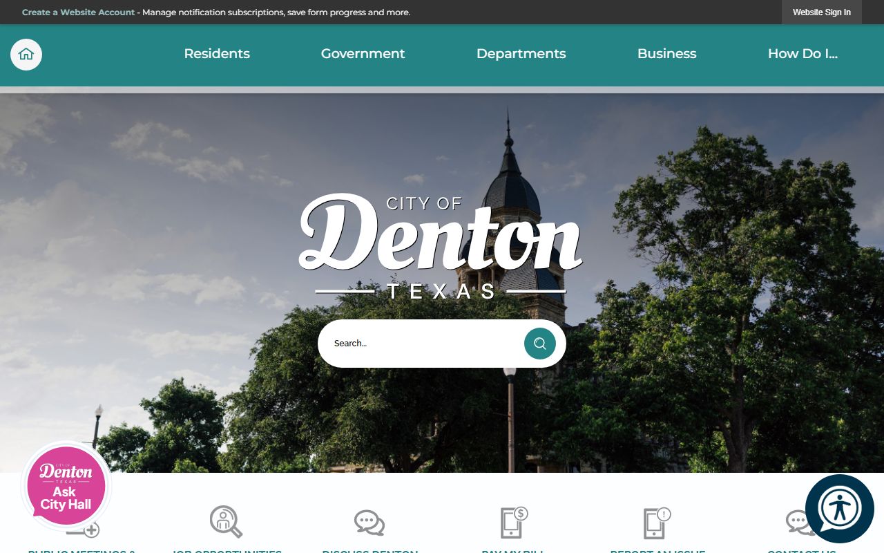 Denton city portal for traffic ticket records and citations