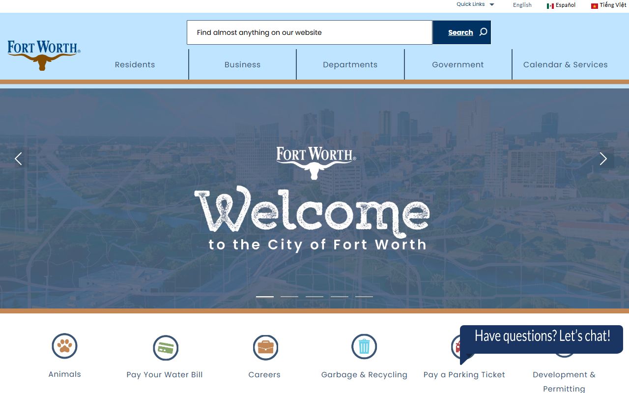 City of Fort Worth official portal for traffic ticket records and court services