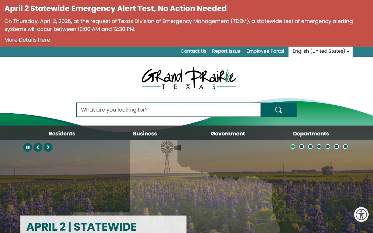 Grand Prairie city portal for traffic ticket records