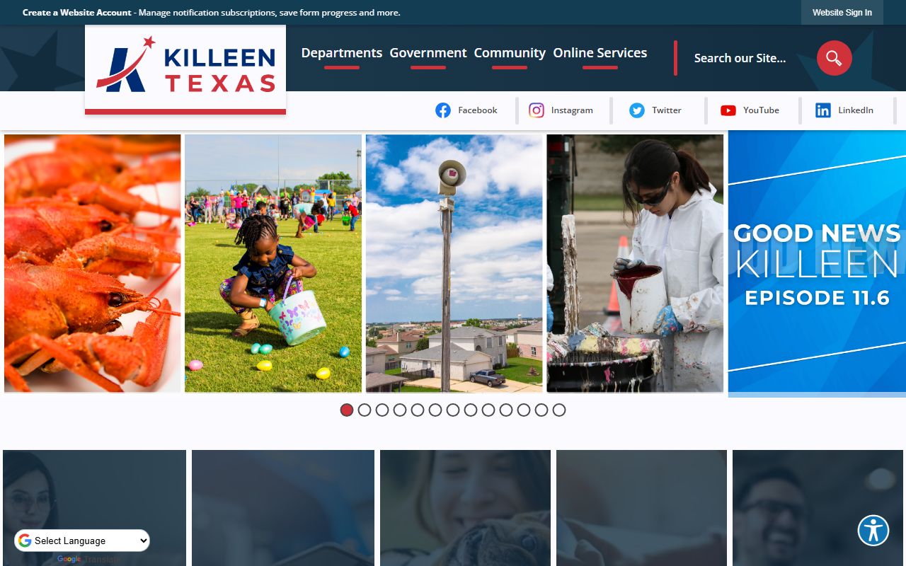 Killeen city portal for traffic ticket records and citations