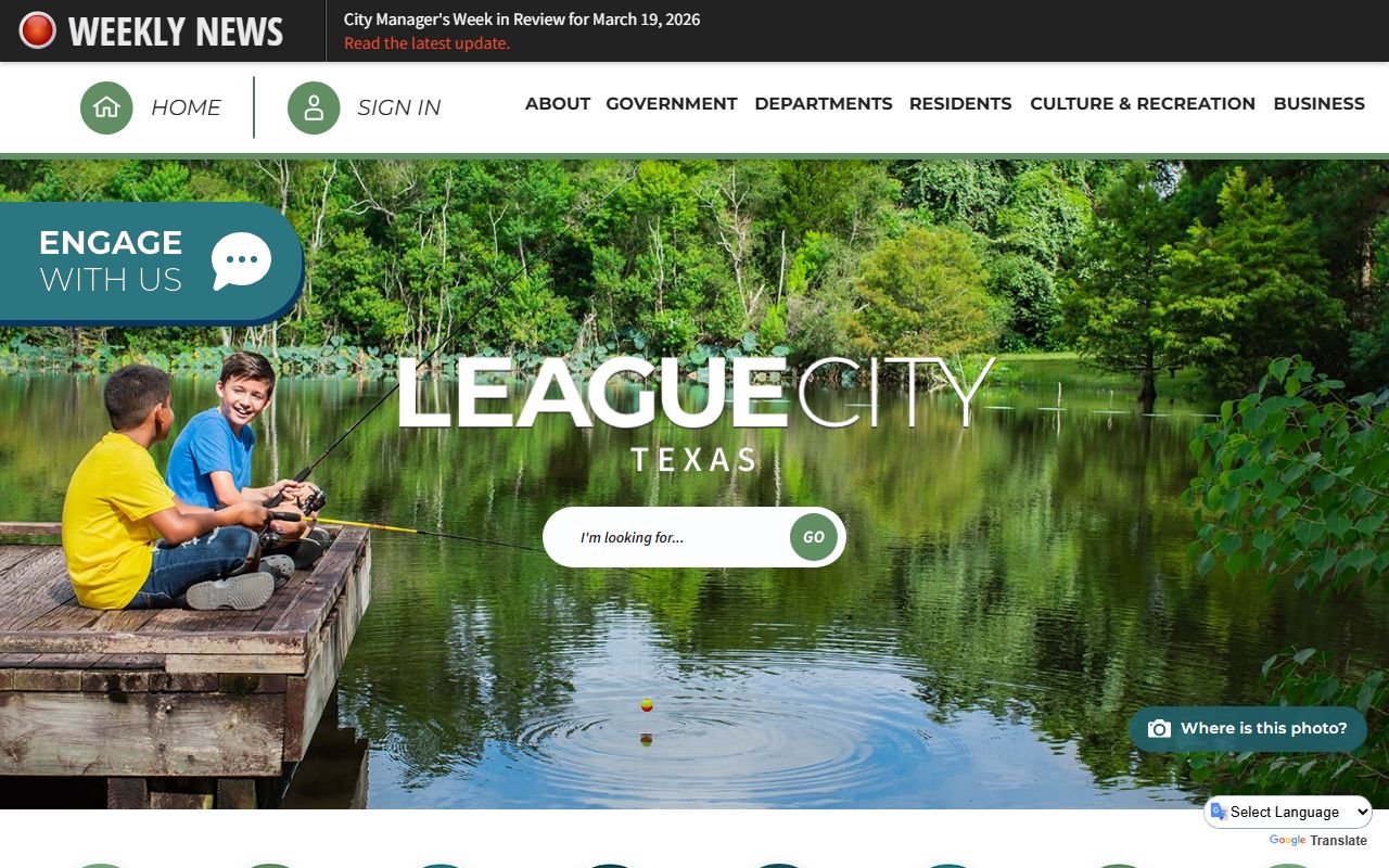 League City city portal for traffic ticket records and municipal court