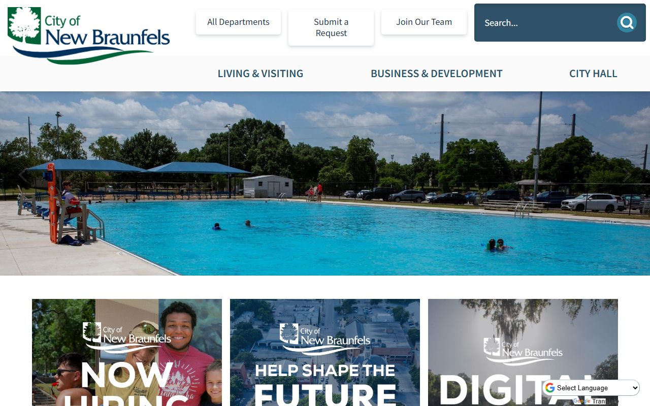 New Braunfels city portal for traffic ticket records and municipal court