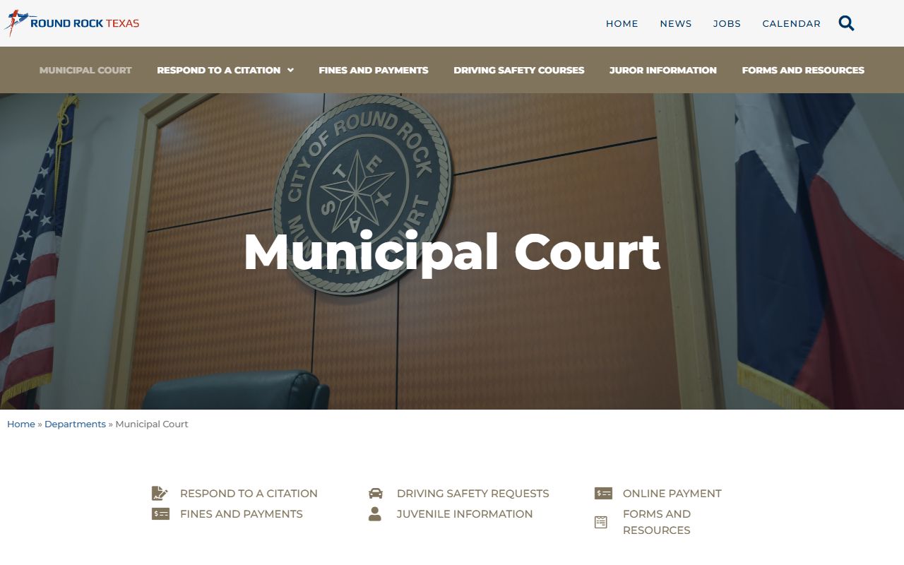 Round Rock Municipal Court traffic ticket and citation information