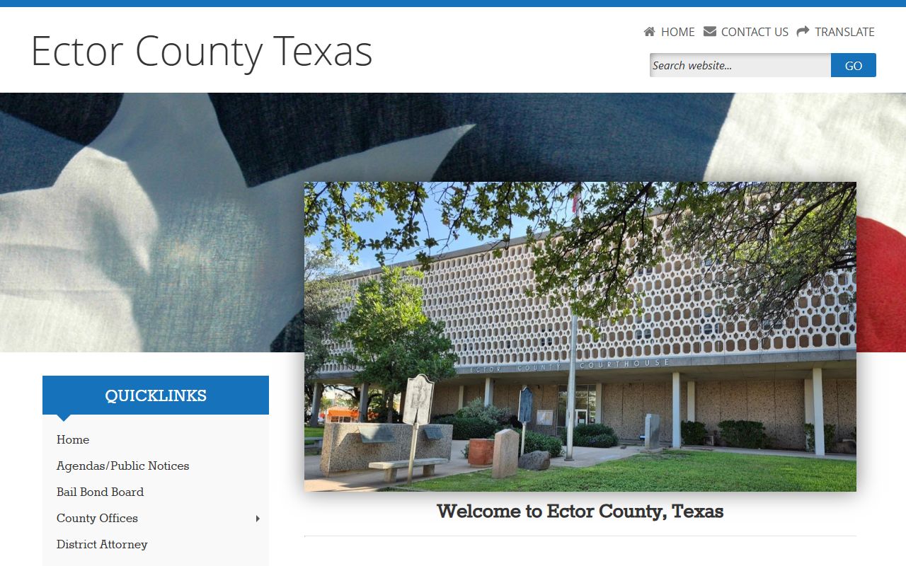 Ector County government portal