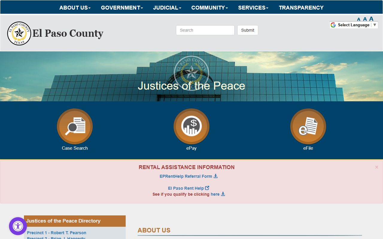 El Paso County Justice of the Peace courts