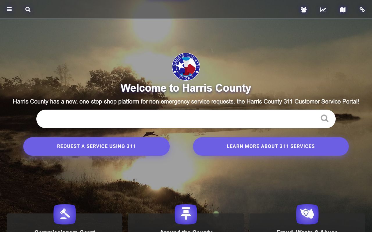Harris County official county portal for traffic ticket records
