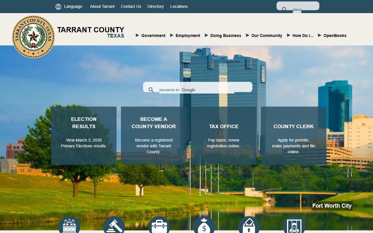 Tarrant County Texas official website